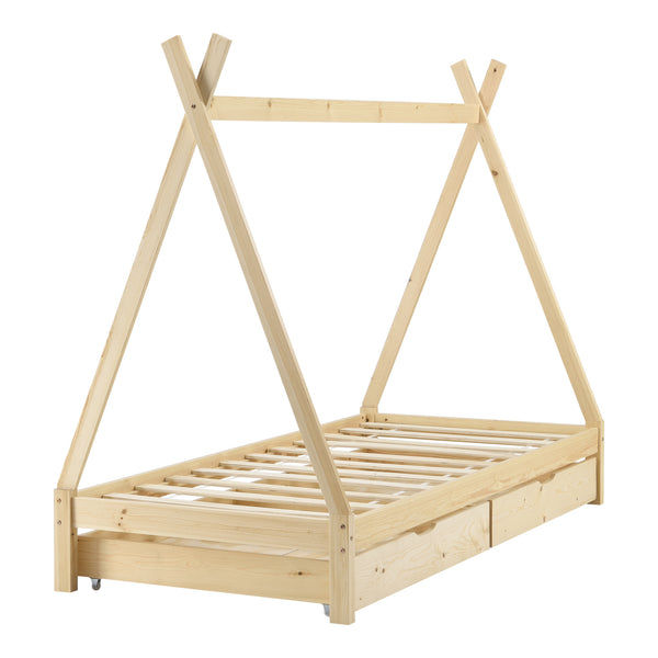 Kinderbett Maine 90x200 cm mit Schubladen [en.casa]