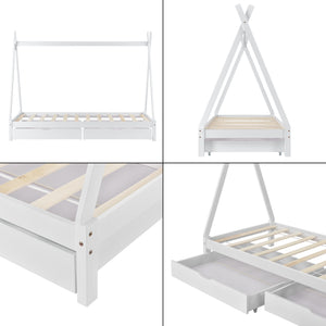Kinderbett Maine 90x200 cm mit Schubladen [en.casa]
