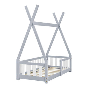 Kinderbett Helsingborg mit Matratze 70x140 cm [en.casa]