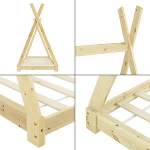 Kinderbett Höri 90x200 cm Tipi versch. Farben en.casa