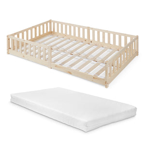 Bodenbett Tanna mit Matratze [en.casa]