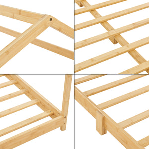 Kinderbett Vindafjord Bambus in versch. Größen [en.casa]