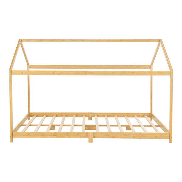 Kinderbett Vindafjord Bambus in versch. Größen + Matratze [en.casa]