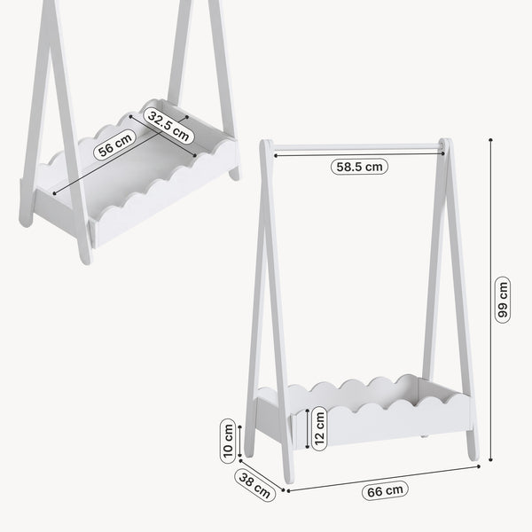 Kindergarderobe Vestnes 99x66x38 cm [en.casa]