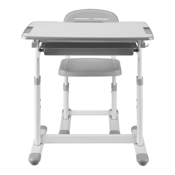 Kinderschreibtischset Sala 2-tlg. Kindertisch mit Stuhl [en.casa]