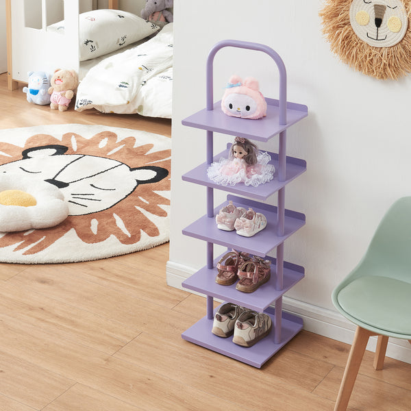 Kinderschuhregal Poytya Stahl 96x30x27 cm [en.casa]