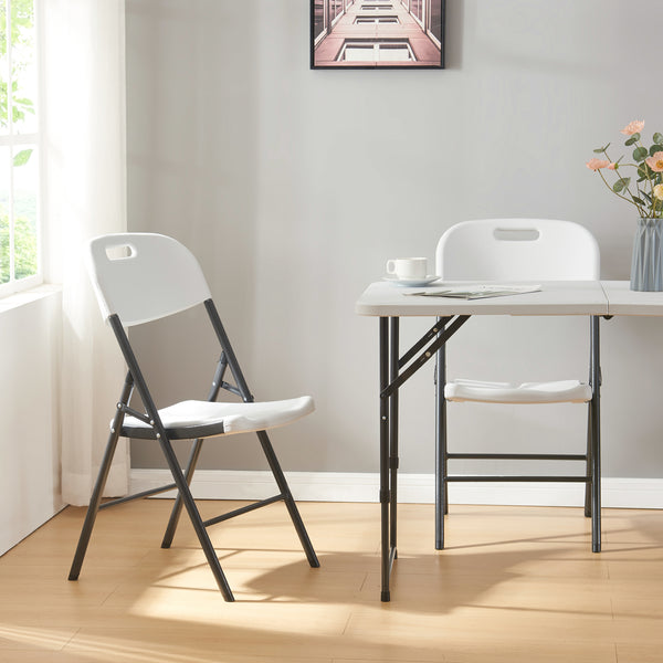 Klappstuhl Ljusnarsberg im Set Kunststoff [en.casa]