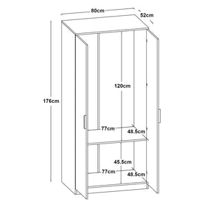 Kleiderschrank Eiselfing [en.casa]
