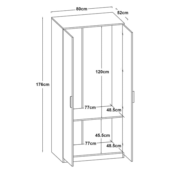 Kleiderschrank Eiselfing [en.casa]