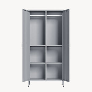 Kleiderschrank Esteli 170x80x45 cm Stahl [en.casa]