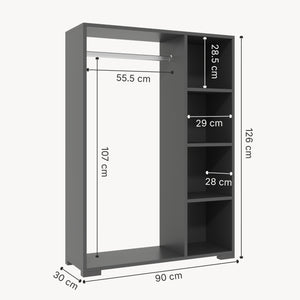 Kleiderschrank Nesbyen [en.casa]