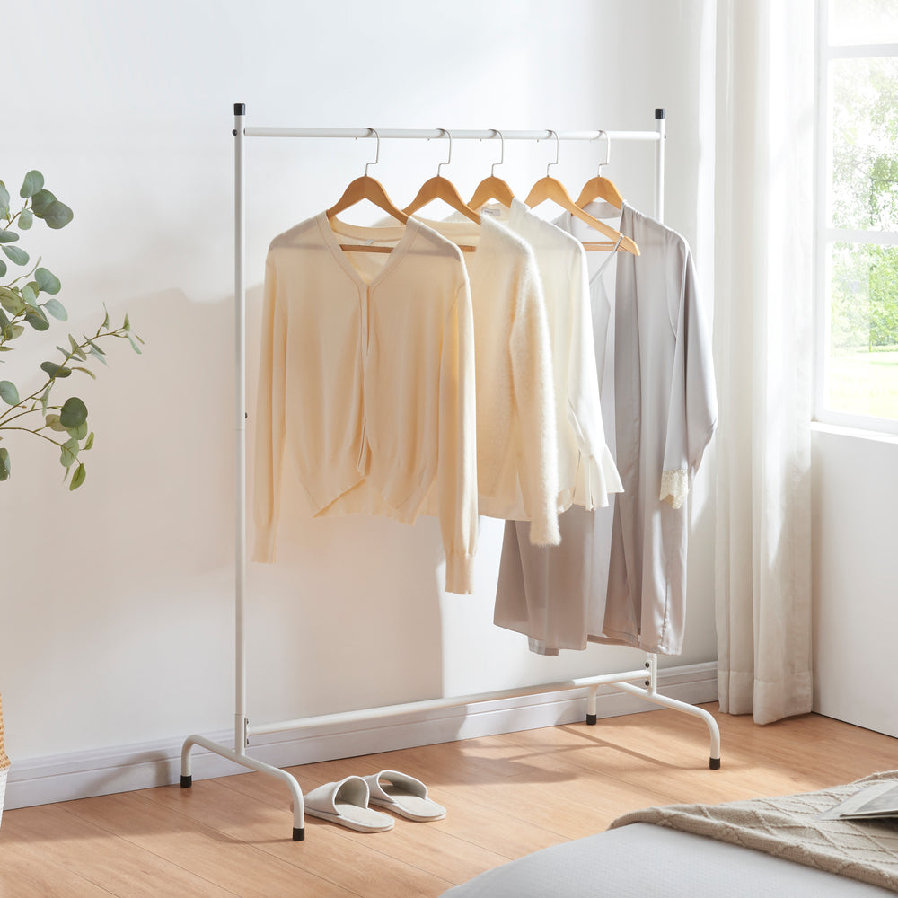 Kleiderständer Haderup 137 x 100 x 45 cm Weiß [en.casa]