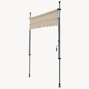 Klemmmarkise Stem Grau oder Sandfarben [pro.tec]