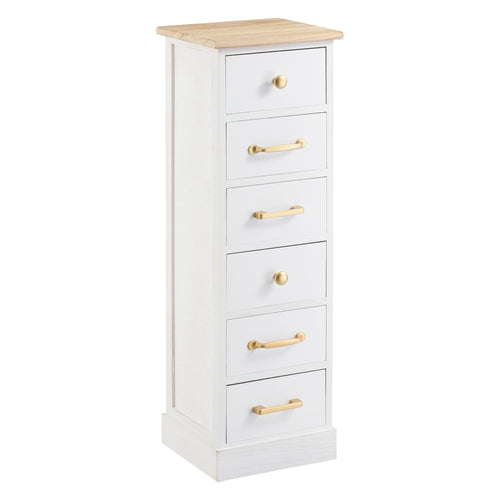 Kommode Salo mit 6 Schubladen 91x29x27cm in verschiedenen Farben [en.casa]