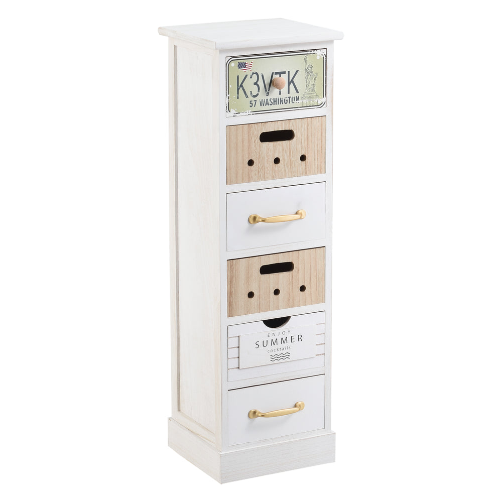 Kommode Salo mit 6 Schubladen 91x29x27cm in versch. Farben [en.casa] - premiumXL