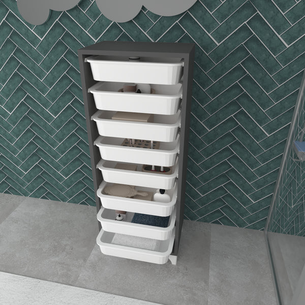 Kommode Lurøy mit 8 Ablagekörben in versch. Farben [en.casa]