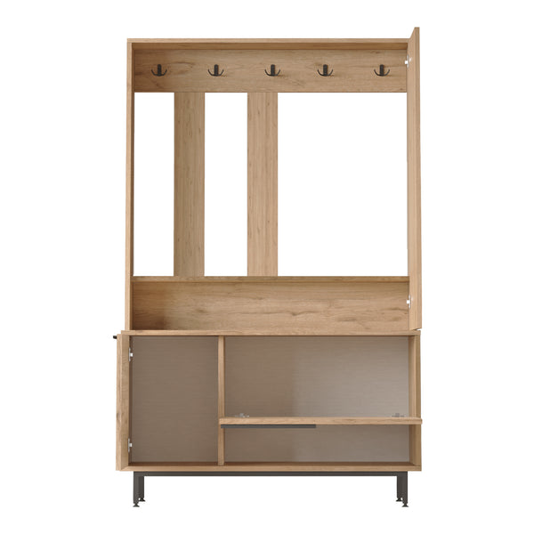 Kompaktgarderobe Vesanto 178x112x36 cm [en.casa]