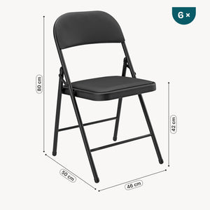 Konferenzstuhl Office 6er Set Kunstleder [pro.tec]