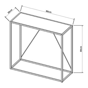 Konsolentisch Austevoll 90x30x80cm in versch. Farben [en.casa]