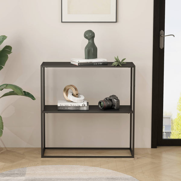 Konsolentisch Strömstad 80x80x26cm aus Stahl [en.casa]