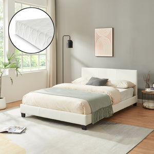 Kunstlederbett mit Matratze Kunstlederbezug Corium - premiumXL