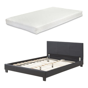 Kunstlederbett mit Matratze Kunstlederbezug Corium