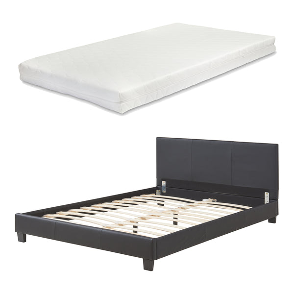 Kunstlederbett mit Matratze Kunstlederbezug Corium