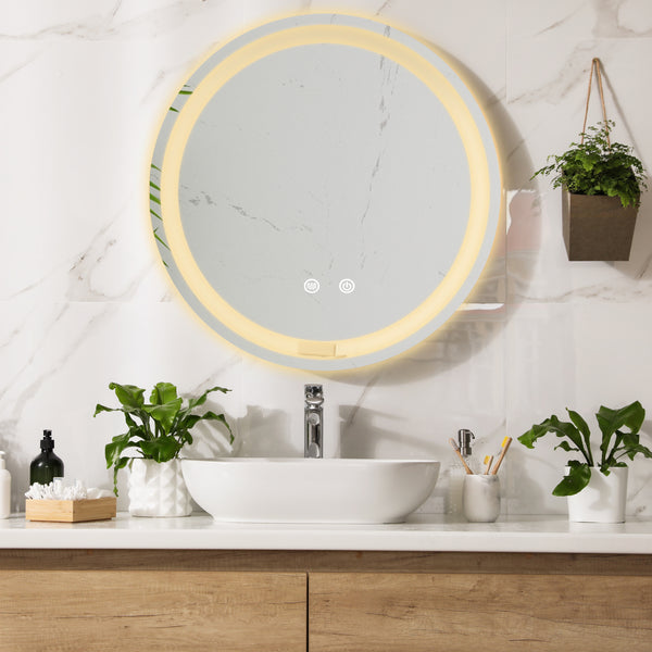 LED-Badspiegel Maratea Silber in versch. Größen [pro.tec]