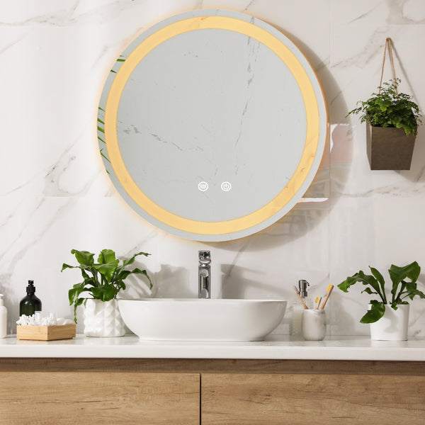 LED-Badspiegel Maratea Silber in versch. Größen [pro.tec]