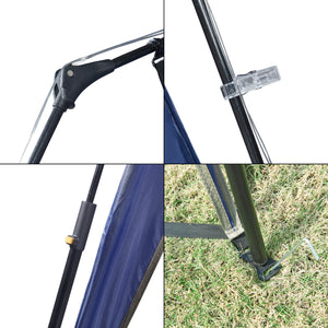 Klappbarer Pavillon Barendrecht mit LED Beleuchtung 2,5x2,5 Meter [pro.tec]