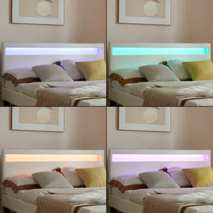 Polsterbett Paris LED RGB Beleuchtung Kaltschaummatratze in versch. Ausführungen Corium