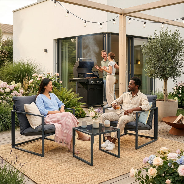 Loungeset Karg 3-tlg. [casa.pro]