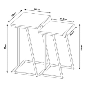 Satztisch Salem 2er Set [en.casa]