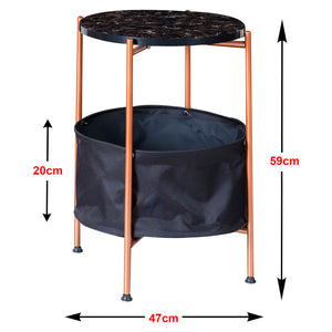 Beistelltisch Suonenjoki 59x47cm in versch. Farben [en.casa]