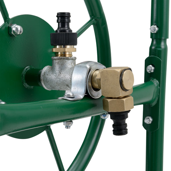 Metall Schlauchwagen für 3/4' Schlauch - bis zu 60m Schlauch - Schlauchtrommel Aufroller Gartenschlauch [pro.tec]