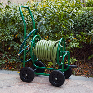 Metall Schlauchwagen für 3/4' Schlauch - bis zu 60m Schlauch - Schlauchtrommel Aufroller Gartenschlauch [pro.tec]