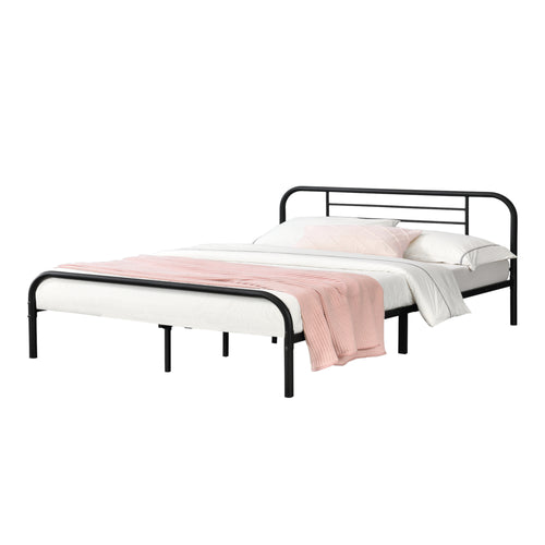 Metallbett Atammik in versch. Größen Schwarz en.casa