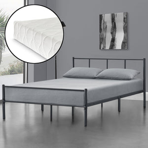 Metallbett Laos mit Kaltschaummatratze in versch. Farben und Größen en.casa