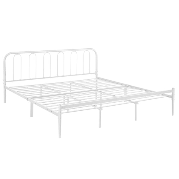 Metallbett Hanko in versch. Größen Weiß en.casa