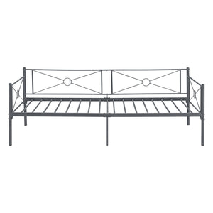 Metallbett Alvesta 90x200 cm mit Kopf- und Fußteil versch. Farben en.casa