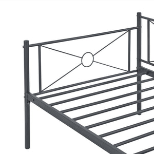 Metallbett Alvesta 90x200 cm mit Kopf- und Fußteil versch. Farben en.casa