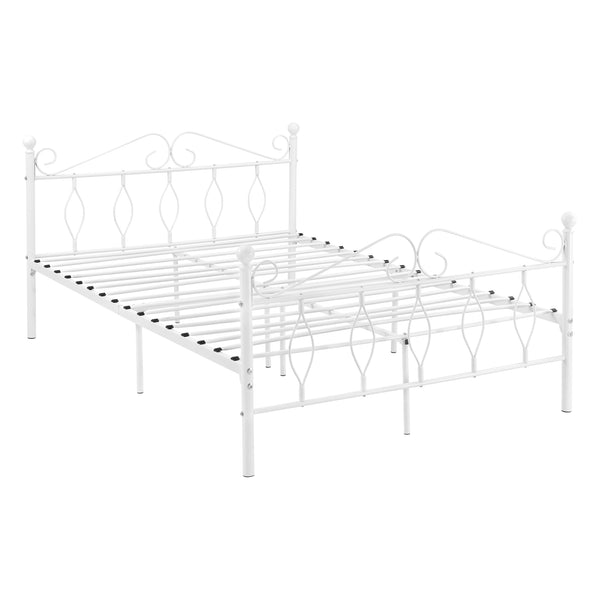 Metallbett Apolda bis 300kg versch. Größen Weiß [en.casa]