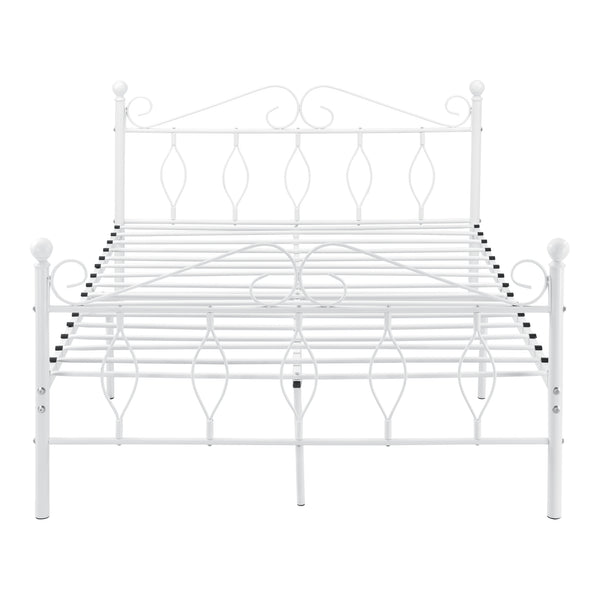 Metallbett Apolda bis 300kg versch. Größen Weiß [en.casa]