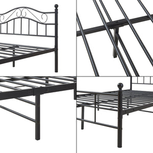 Metallbett Florenz 120x200 cm mit/ohne Kaltschaummatratze versch. Farben [en.casa]