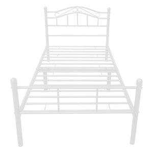 Metallbett Florenz 120x200 cm mit/ohne Kaltschaummatratze versch. Farben [en.casa]