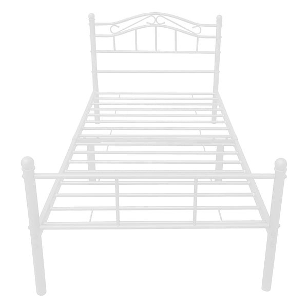 Metallbett Florenz 120x200 cm mit/ohne Kaltschaummatratze versch. Farben [en.casa]