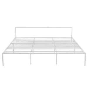 Metallbett Imatra Stahl Weiß [en.casa]