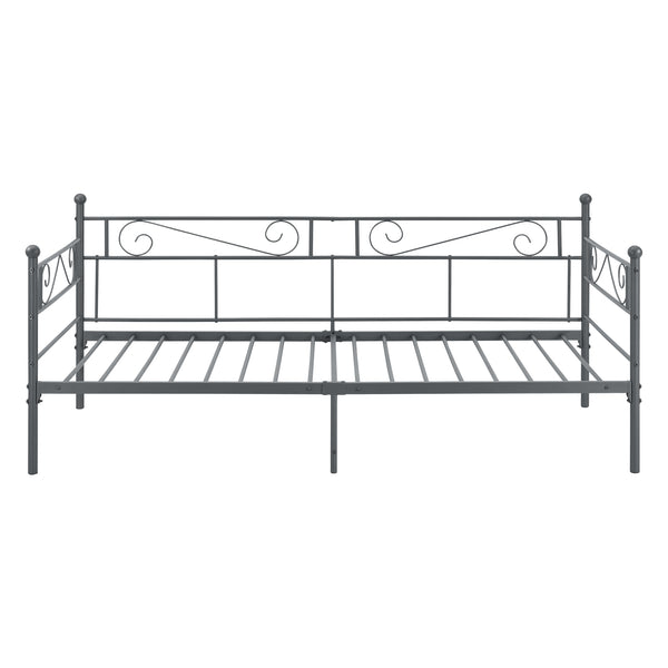 Metallbett Kerava 90x200 cm mit Kaltschaummatratze versch. Farben en.casa