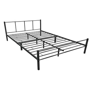 Metallbett Laos in versch. Größen Schwarz [en.casa]
