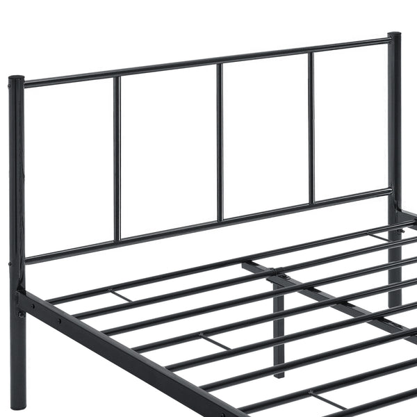 Metallbett Laos in versch. Größen Schwarz [en.casa]